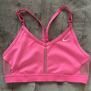 Pink Nike Dri-fit sports bra